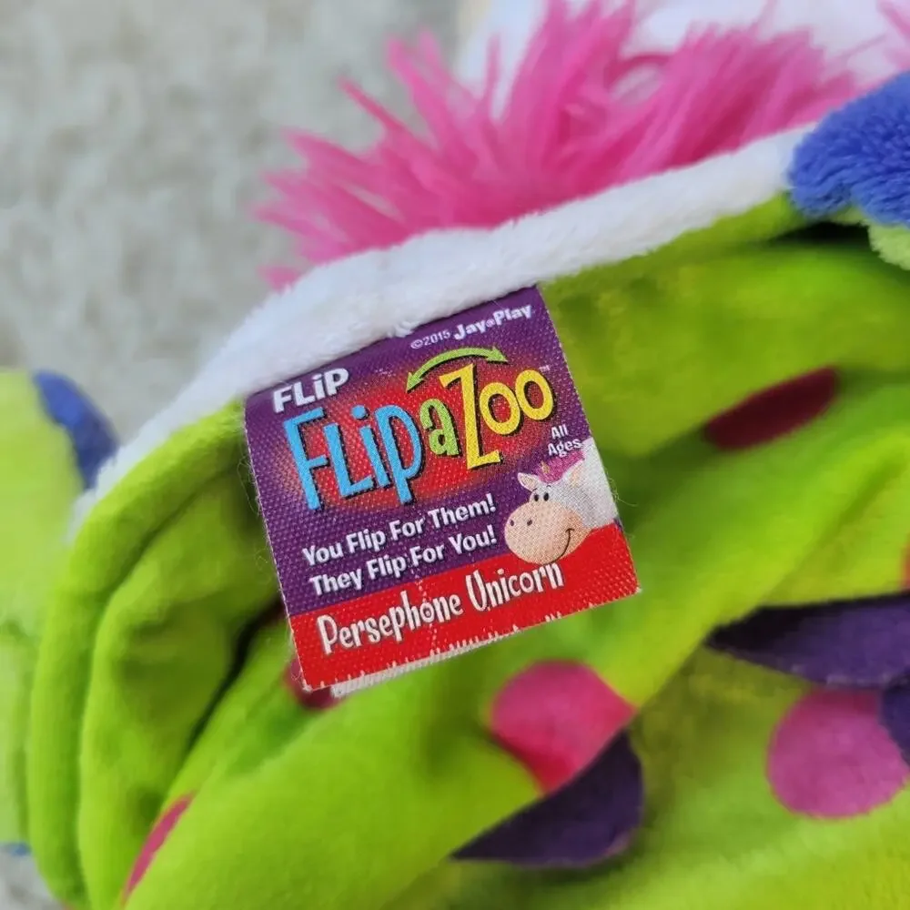 FlipaZoo Dragon to Unicorn Plush Stuffed Animal